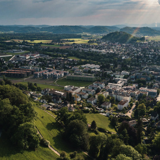 Steuern Aargau, Drohnenaufnahme Lenzburg